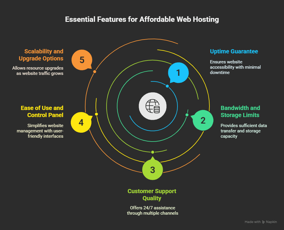 Top Cheap Web Hosting Services (2025) 6 Top Cheap Web Hosting Services (2025) Key Features To Look For In Affordable Web Hosting